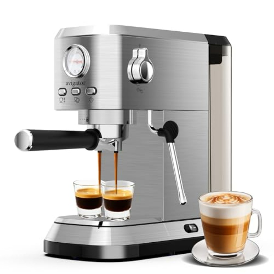 Pressure Gauge Espresso - Espresso Coffee Machine 20 Bar with