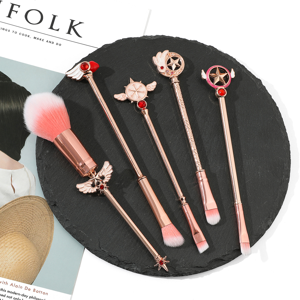 Sailor Moon Makeup Brushes Set - Group Head Brush avaliação e preço