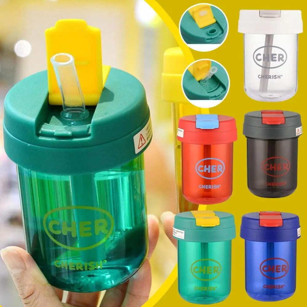 Cartoon 300mL Straw Cup Plasti - Coffee Equipment Eu avaliação e preço