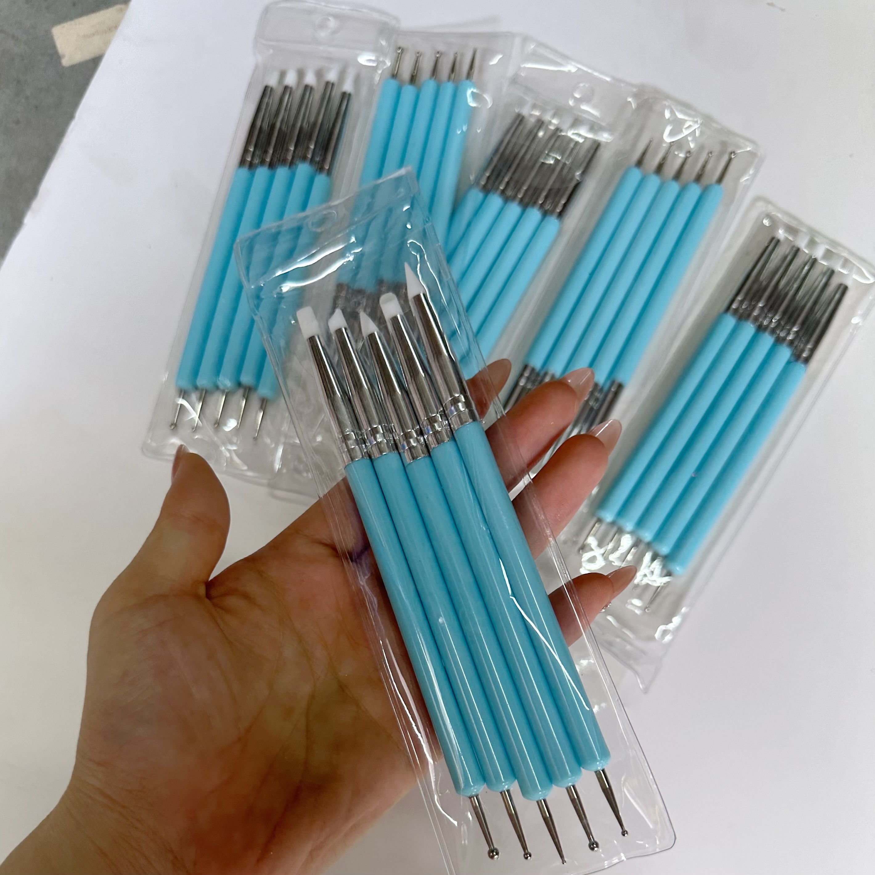 5pcs/Set Double-ended Silicone - Group Head Brush avaliação e preço