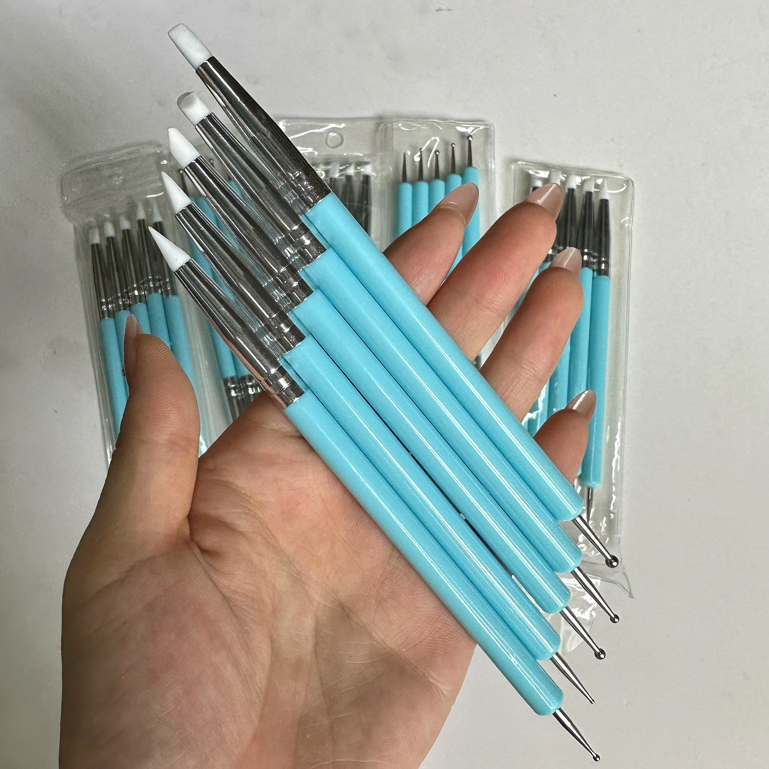 5pcs/Set Double-ended Silicone - Group Head Brush avaliação e preço
