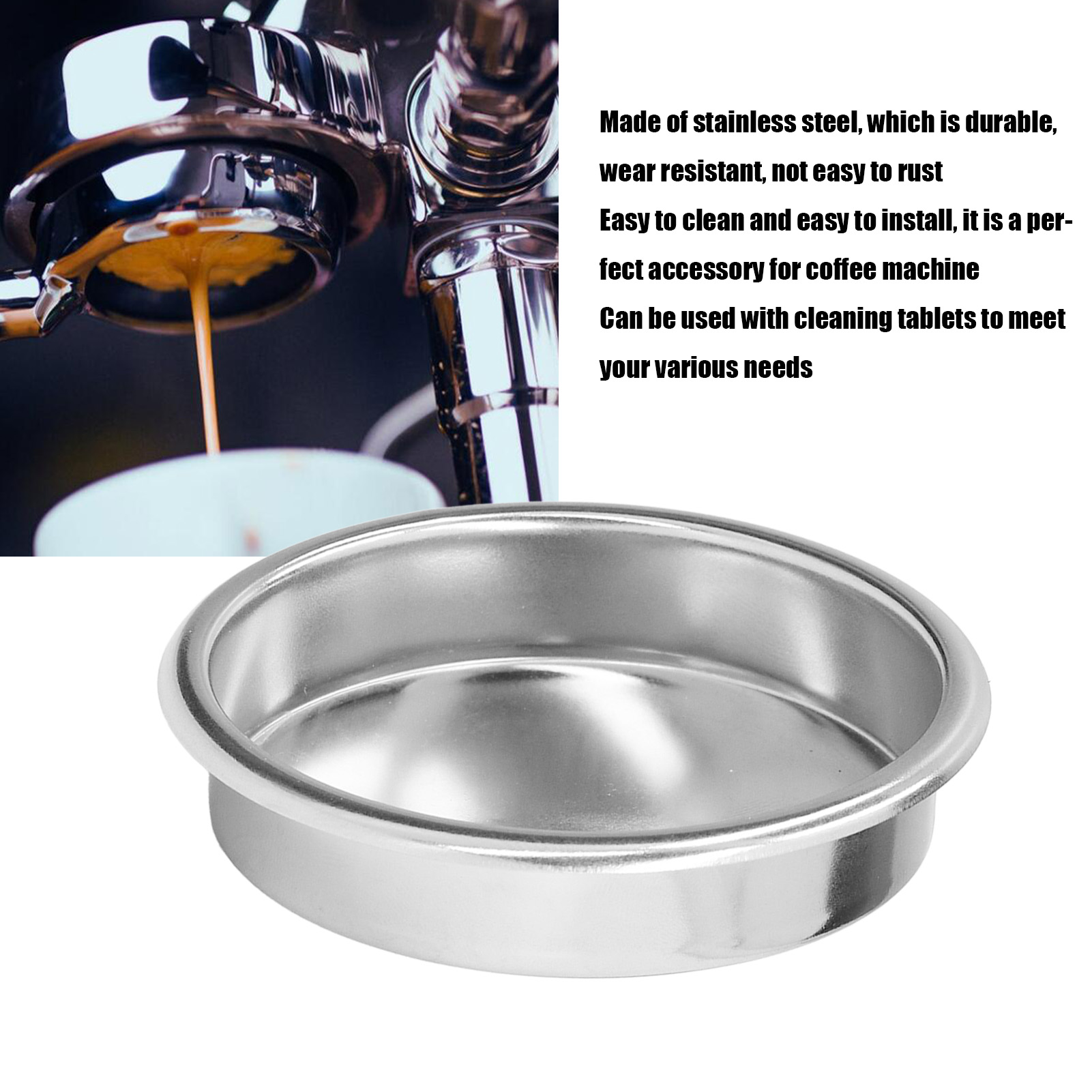 58mm Stainless Steel Backflush - Blind Filter Disc avaliação e preço