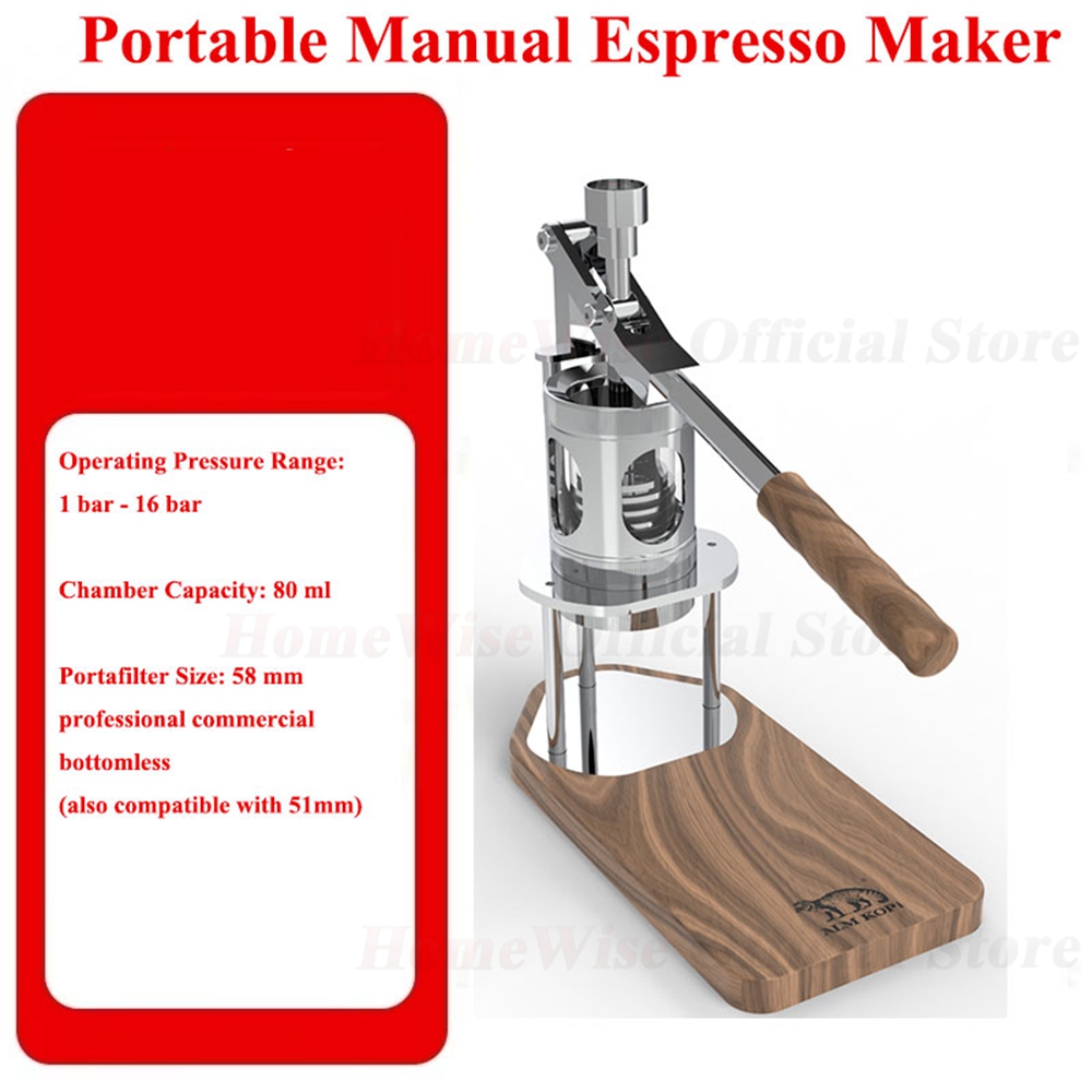 HomeWise WS/WS1 Portable Manua - Pressure Gauge Espresso avaliação e preço