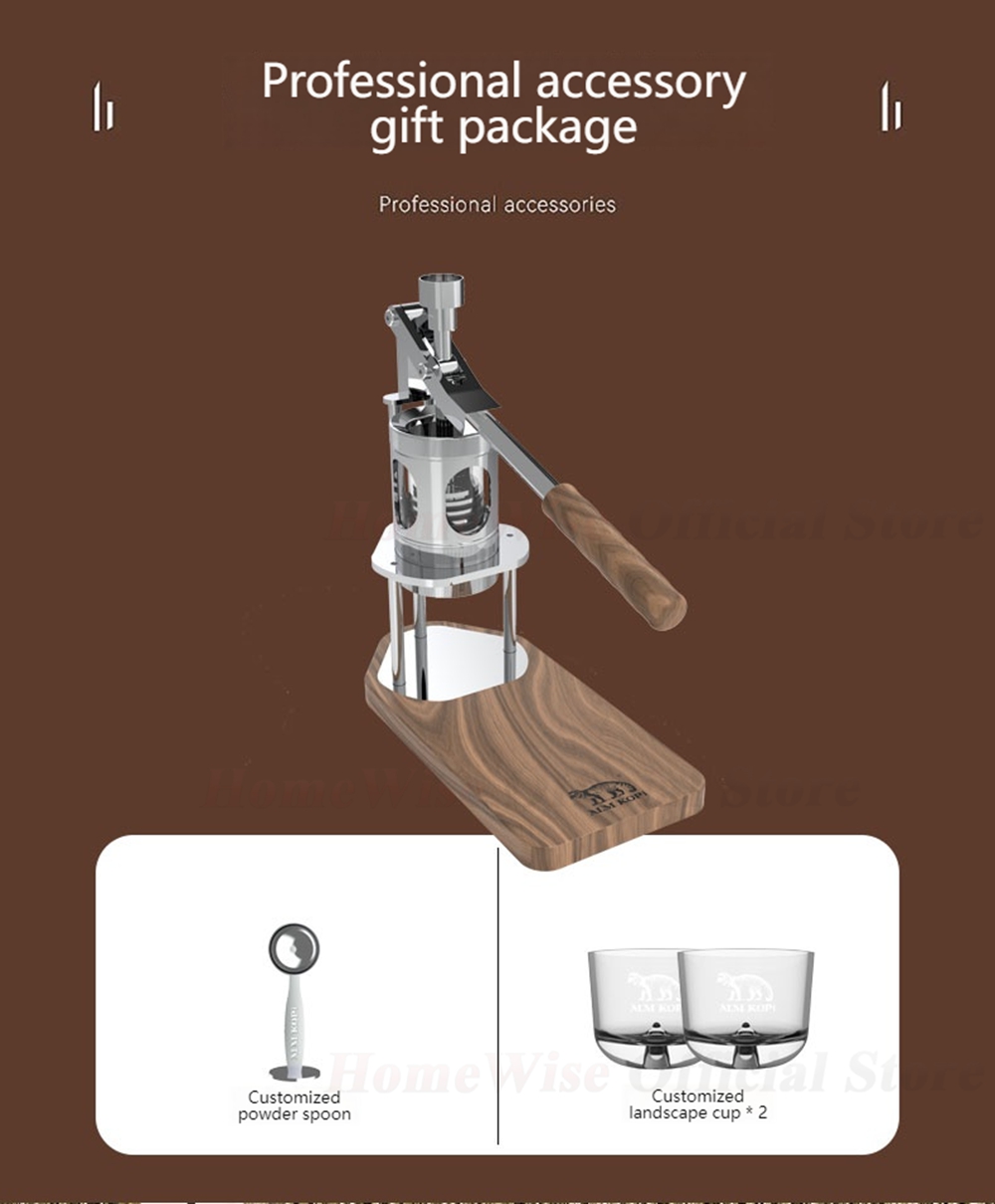 HomeWise WS/WS1 Portable Manua - Pressure Gauge Espresso avaliação e preço