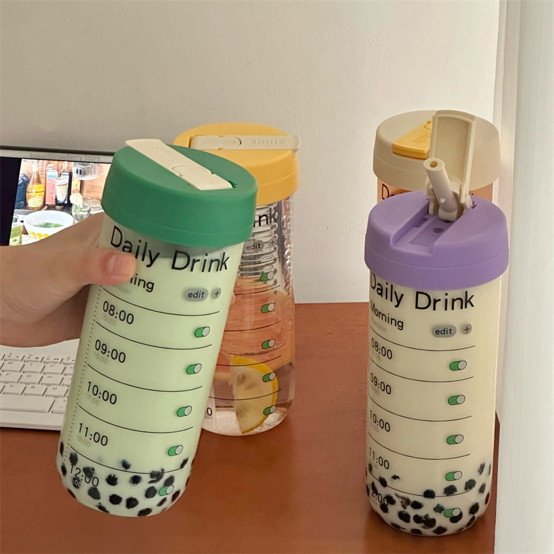 Glass Water Bottle With Time M - Coffee Equipment Eu avaliação e preço