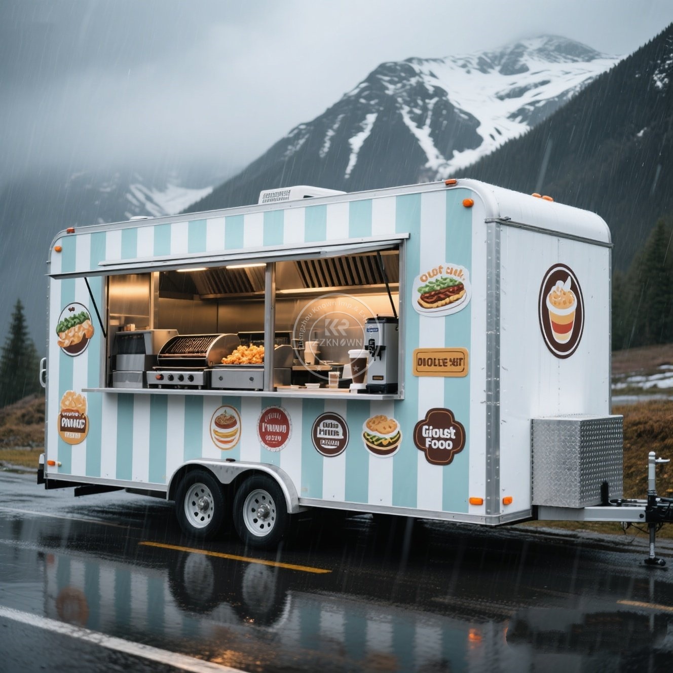 BBQ Concession Trailer Fully E - Coffee Equipment Manufacturers avaliação e preço