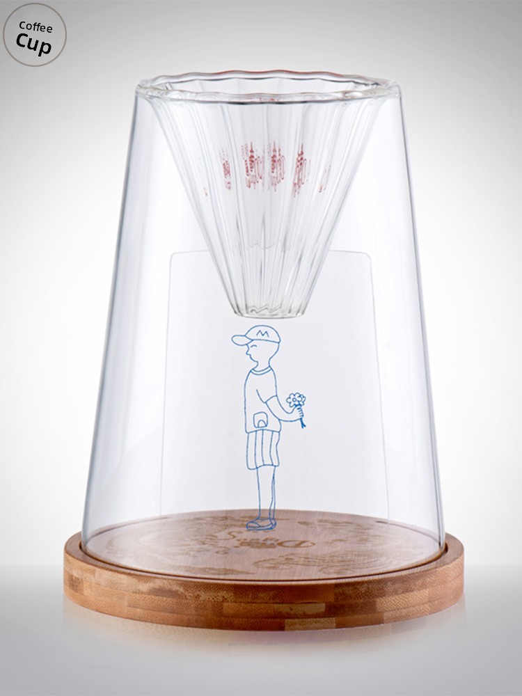 Creative Hand-Poured Glass Cof - Coffee Equipment Filter avaliação e preço