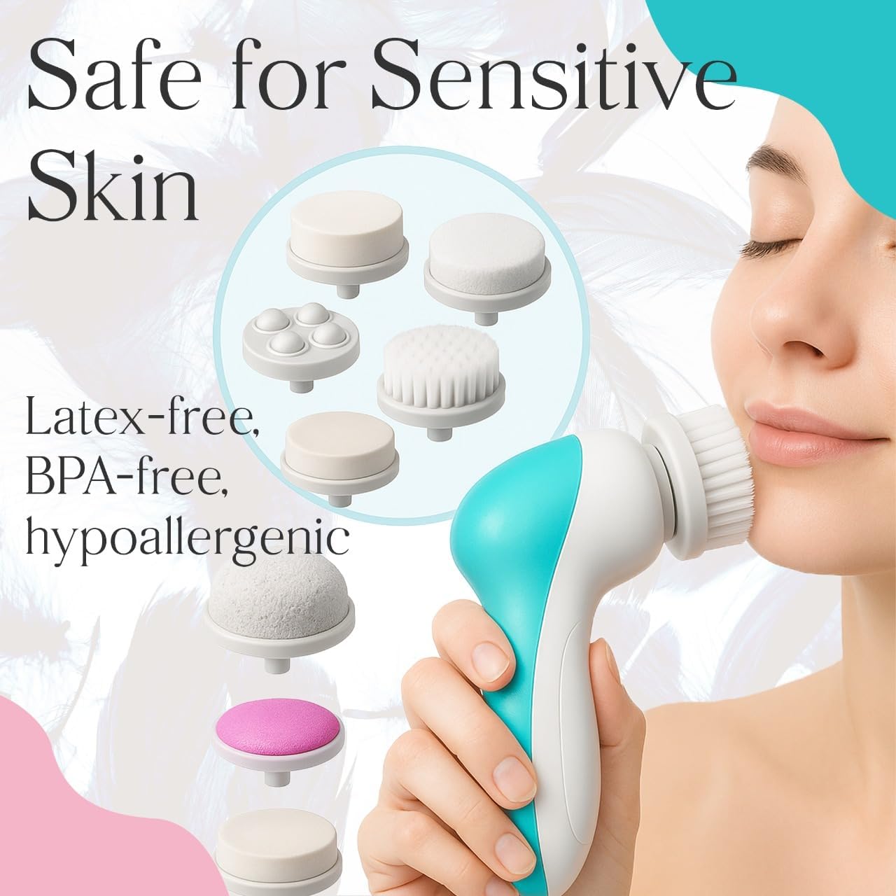 Blue/Pink Cleansing brush/face - Group Head Brush avaliação e preço