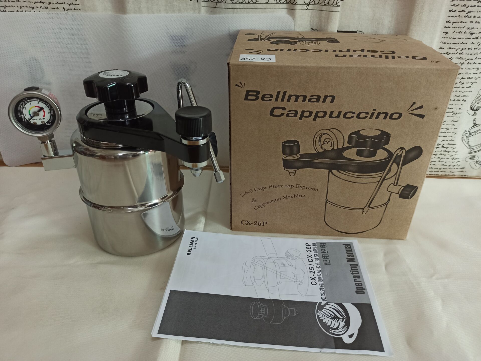 Bellman Cappuccino CX-25P  Sto - Pressure Gauge Espresso avaliação e preço