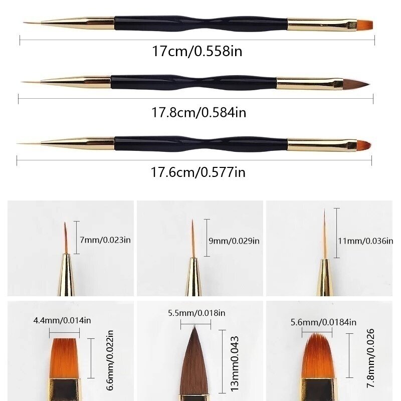 3 pieces of double headed nail - Group Head Brush avaliação e preço
