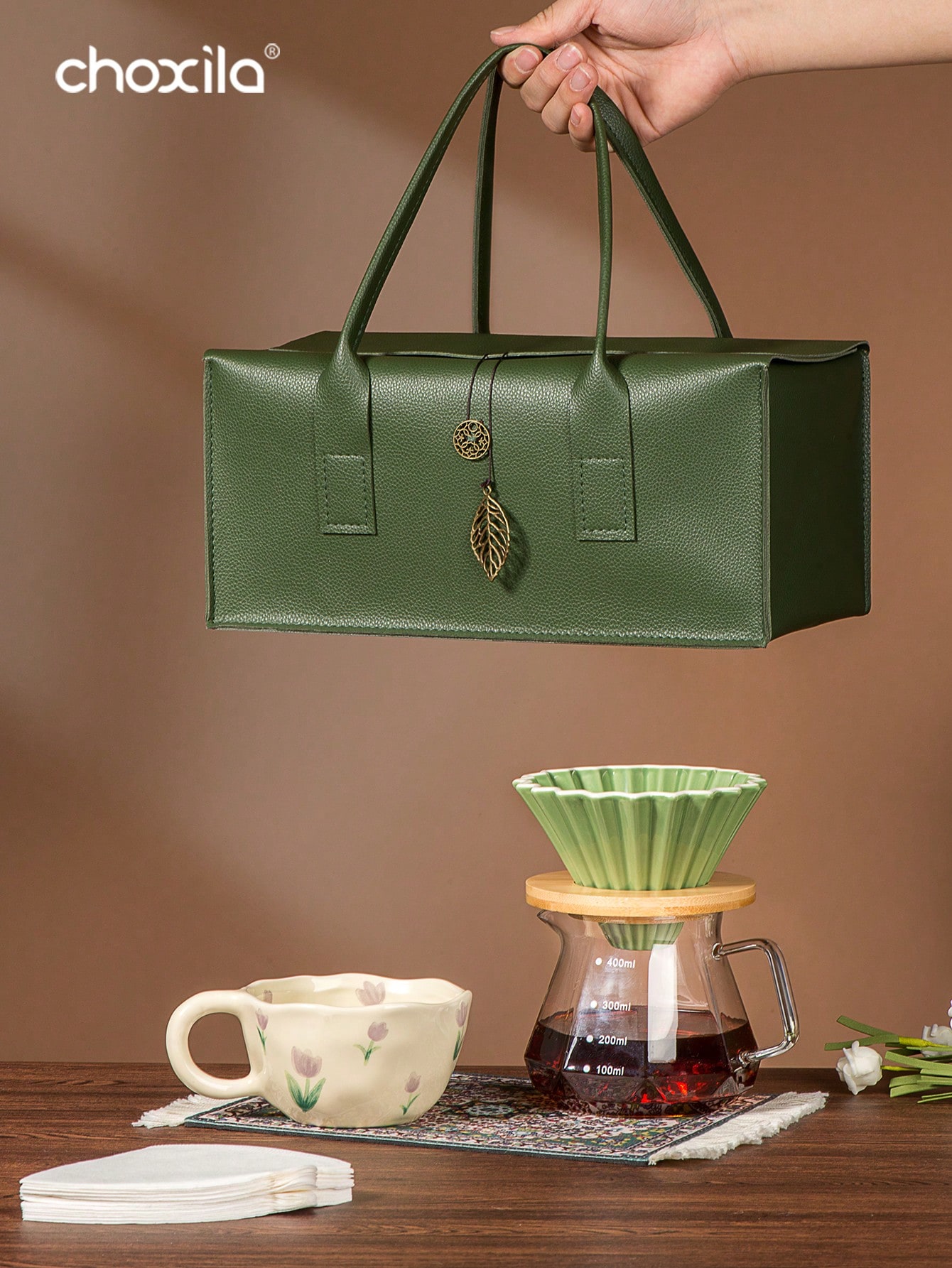 8pcs Pour Over Coffee Set, Por - Coffee Equipment Bag avaliação e preço