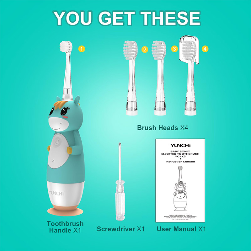 Children's Electric Toothbrush - Group Head Brush avaliação e preço