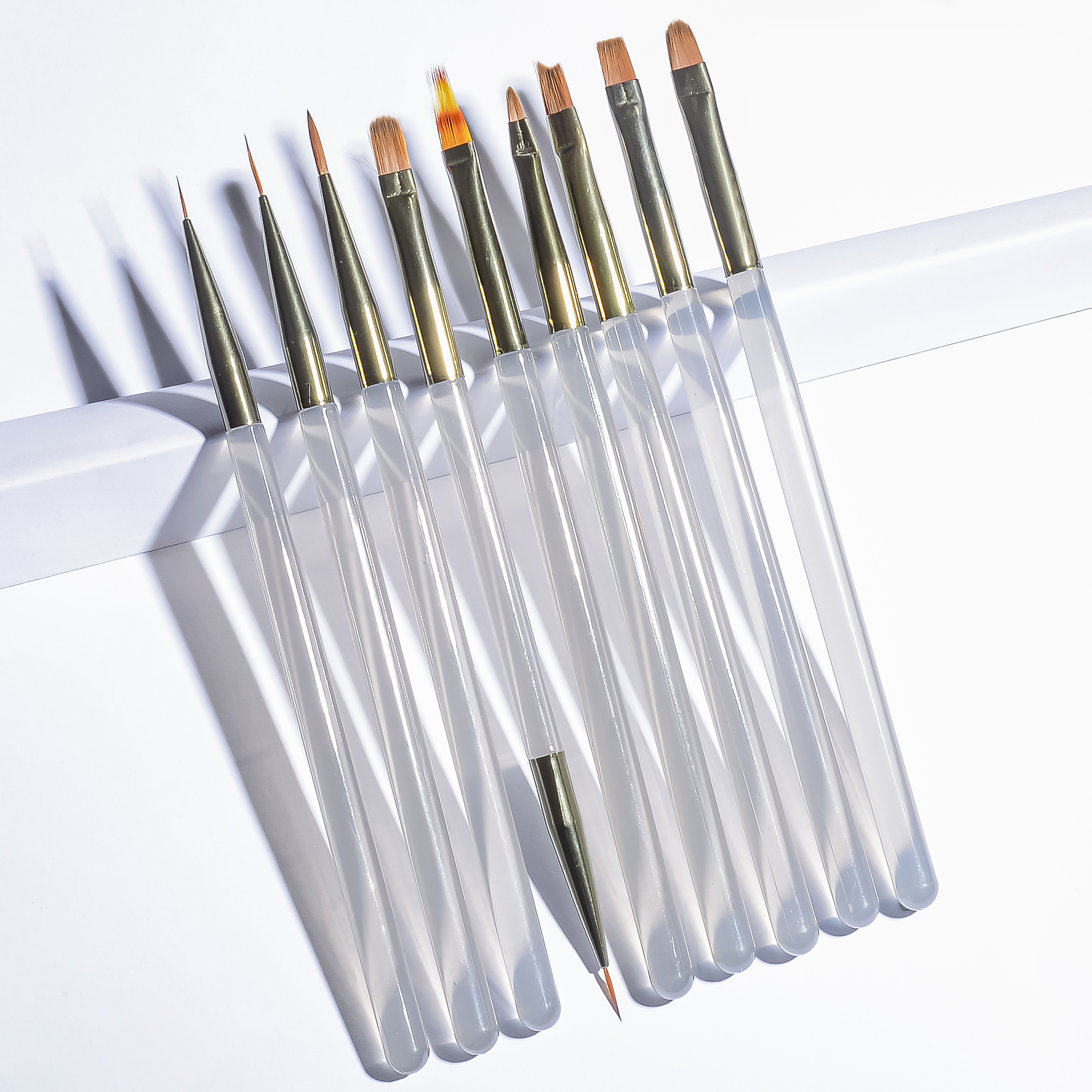 9pcs nail art brush set,includ - Group Head Brush avaliação e preço