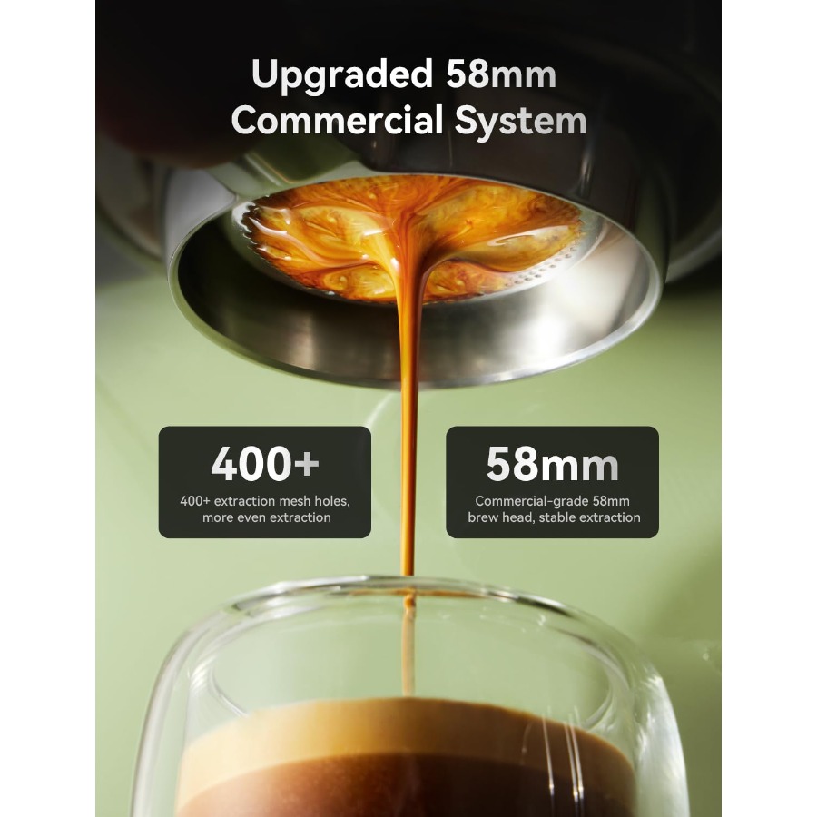 Retro Espresso Machine 58mm Pr - Pressure Gauge Espresso avaliação e preço