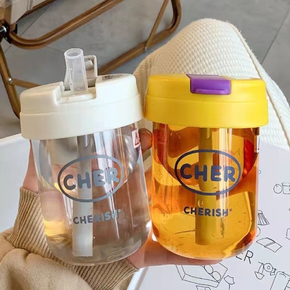 Cartoon 300mL Straw Cup Plasti - Coffee Equipment Eu avaliação e preço