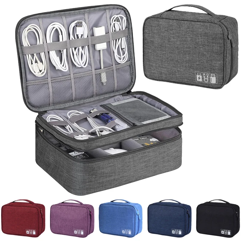 Portable USB Data Line Charger - Coffee Equipment Bag avaliação e preço