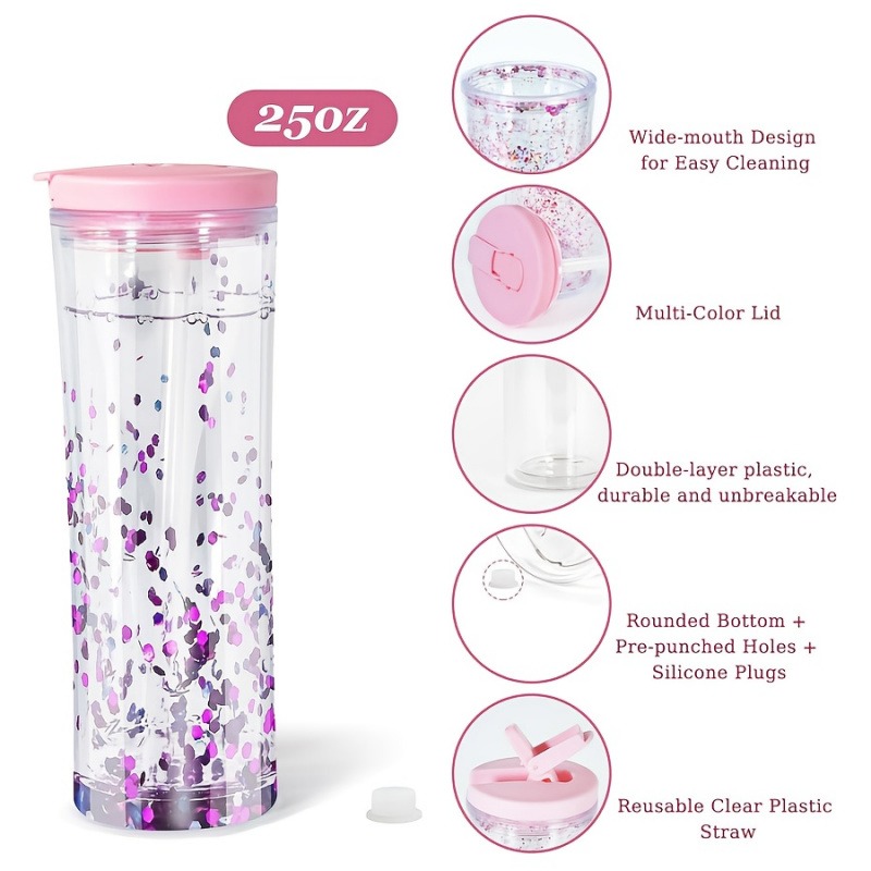 20oz Reusable Double Layer Pla - Coffee Equipment Eu avaliação e preço