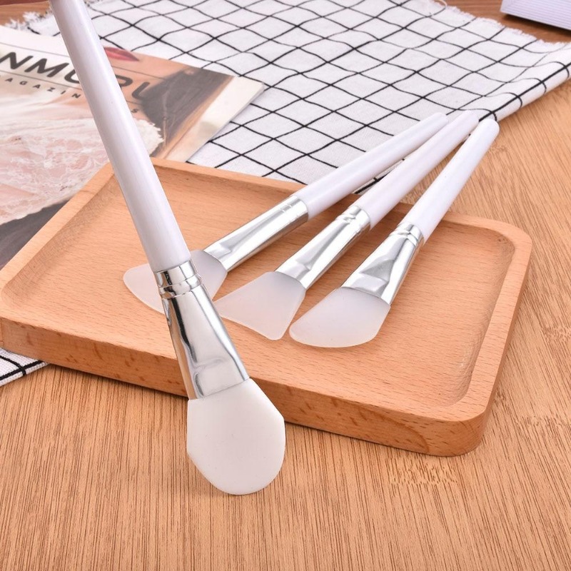 4Pcs/set White Makeup Silicone - Group Head Brush avaliação e preço